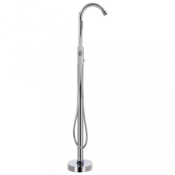 szabadon álló rozsdamentes acél kádtöltő csaptelep 118,5 cm