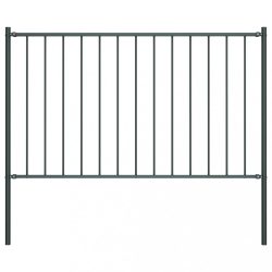   antracitszürke acél kerítéspanel Woerden oszlopokkal 1,7 x 1 m