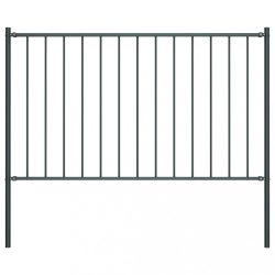   antracitszürke acél kerítéspanel Woerden oszlopokkal 1,7 x 1,25 m