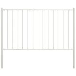 fehér acél kerítéspanel Woerden oszlopokkal 1,7 x 0,75 m
