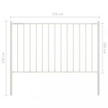 fehér acél kerítéspanel Woerden oszlopokkal 1,7 x 1 m