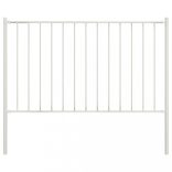 fehér acél kerítéspanel Woerden oszlopokkal 1,7 x 1,25 m
