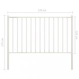 fehér acél kerítéspanel Woerden oszlopokkal 1,7 x 1,25 m