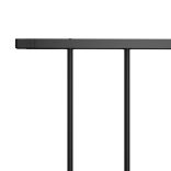 fekete porszórt acél kerítéspanel Woerden 1,7 x 0,75 m