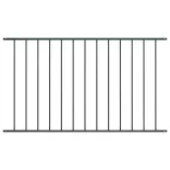 antracitszürke porszórt acél kerítéspanel Woerden 1,7 x 1 m