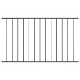 antracitszürke porszórt acél kerítéspanel Woerden 1,7 x 1,17 m