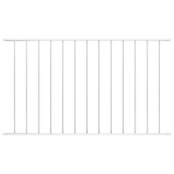 fehér porszórt acél kerítéspanel Woerden 1,7 x 0,75 m