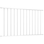 fehér porszórt acél kerítéspanel Woerden 1,7 x 0,75 m