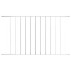 fehér porszórt acél kerítéspanel Woerden 1,7 x 1 m