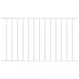 fehér porszórt acél kerítéspanel Woerden 1,7 x 1,17 m