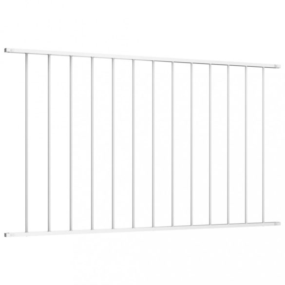 fehér porszórt acél kerítéspanel Woerden 1,7 x 1,17 m