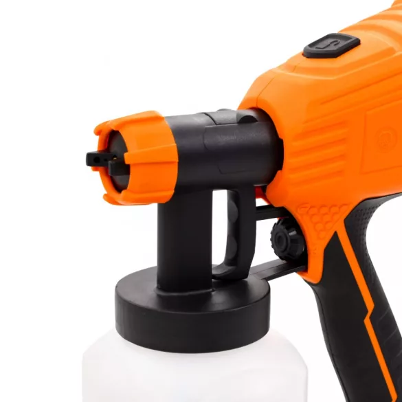elektromos festékszóró pisztoly 3 szórófejjel 500 W 800 ml