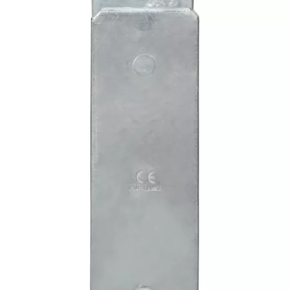 6 db ezüstszínű horganyzott acél kerítéshorgony 14 x 6 x 60 cm