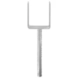 6 db ezüstszínű horganyzott acél kerítéshorgony 8 x 6 x 30 cm