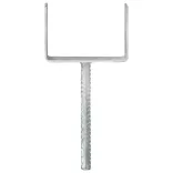 6 db ezüstszínű horganyzott acél kerítéshorgony 12 x 6 x 30 cm