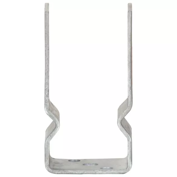 6 db ezüstszínű horganyzott acél kerítéshorgony 7 x 6 x 15 cm