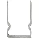 6 db ezüstszínű horganyzott acél kerítéshorgony 9 x 6 x 15 cm