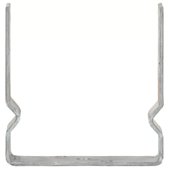 6 db ezüstszínű horganyzott acél kerítéshorgony 14 x 6 x 15 cm