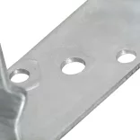 6 db ezüstszínű horganyzott acél kerítéshorgony 14 x 6 x 15 cm