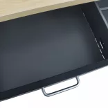 fekete acél munkapad 120 x 60 x 85 cm