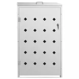 rozsdamentes acél keret gurítható szemeteskukához 240 liter