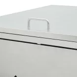 rozsdamentes acél keret gurítható szemeteskukához 240 liter