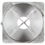 6 db ezüstszínű horganyzott acél kerítéstüske 12 x 91 cm