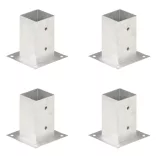 4 db horganyzott fém oszloprögzítő 81 mm