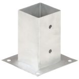 4 db horganyzott fém oszloprögzítő 81 mm