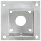 4 db horganyzott fém oszloprögzítő 91 mm