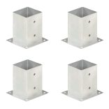 4 db horganyzott fém oszlophorgony 101 mm