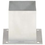 4 db horganyzott fém oszloprögzítő 121 mm