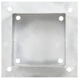 4 db horganyzott fém oszloprögzítő 121 mm