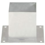 4 db horganyzott fém oszloprögzítő 141 mm