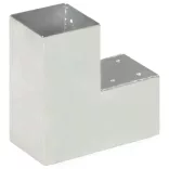 L alakú horganyzott fém oszloptartó 91 x 91 mm