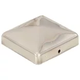 6 db gúla alakú rozsdamentes acél kerítésoszlop-sapka 71x71 mm