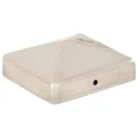 6 db gúla alakú rozsdamentes acél kerítésoszlop-sapka 81x81 mm