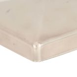 6 db gúla alakú rozsdamentes acél kerítésoszlop-sapka 81x81 mm