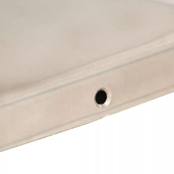 6 db gúla alakú rozsdamentes acél kerítésoszlop-sapka 81x81 mm