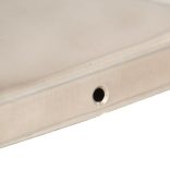 6 db gúla alakú rozsdamentes acél kerítésoszlop-sapka 101x101 mm