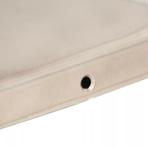 6 db gúla alakú rozsdamentes acél kerítésoszlop-sapka 101x101 mm