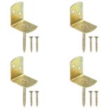 4 db L alakú horganyzott fém kerítéspaneltartó