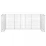 horganyzott acél gabionfal szemeteskukákhoz 320 x 100 x 120 cm