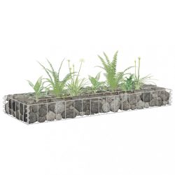 horganyzott acél gabion magaságyás 90 x 30 x 10 cm