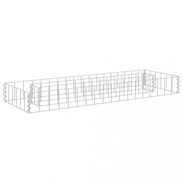 horganyzott acél gabion magaságyás 90 x 30 x 10 cm