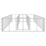 horganyzott acél gabion magaságyás 90 x 30 x 10 cm