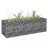 horganyzott acél gabion magaságyás 90 x 30 x 30 cm