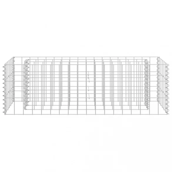 horganyzott acél gabion magaságyás 90 x 30 x 30 cm
