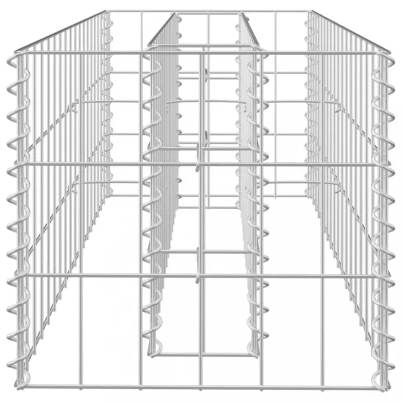 horganyzott acél gabion magaságyás 90 x 30 x 30 cm