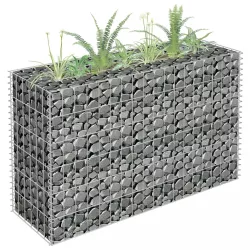 horganyzott acél gabion magaságyás 90 x 30 x 60 cm